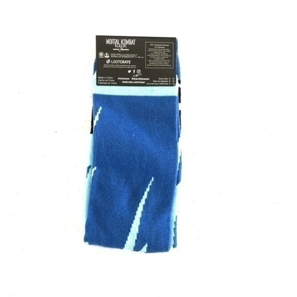 NEW Loot Crate Mortal Kombat Men's Socks Size 6-12